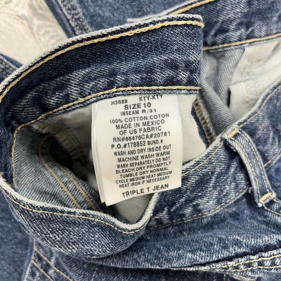 Vintage Tommy Hilfiger Medium Wash Triple T Jeans 10 - Picture 4 of 5